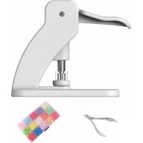 HONEYSEW Table-top Snap Buttons Pliers for 9mm,11.5mm,12.5mm,13mm Plastic No-Sew Snaps Press Fasteners Tool Kit with 150 Sets T5 Snap Buttons for Sewing, Clothing, Crafting