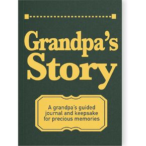 Grandpa's Life Story Journal: A Meaningful Keepsake for Grandpa to Share His Journey and Memories, Book Includes 250+ Prompt Questions, Sentimental Gifts Idea for Father's Day, Birthday & Christmas