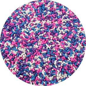 YHYPOCI 100g 3mm Fake Sprinkles Polymer Clay Sprinkles Fake Candy Sprinkles Resin Sprinkles Clay Slices for Craft Sprinkles Decoration Scrapbook DIY Nail Art(Mix Color-6)