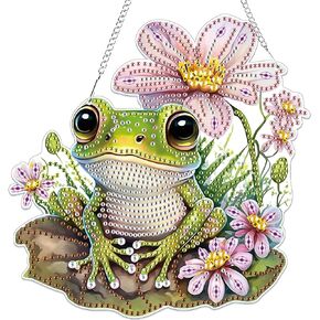 Bowetile Bird Hanging Diamond Art Painting Kits for Adults Beginners, 5D Special Shape Diamond Art Kits, Crystal Rhinestones Diamond Gem Art Painting for Home Garden Wall Decor, Christmas Gifts