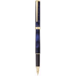 PILOT Marble Fountain Pen, Black&Blue (FCAN-5SR-BL-F)