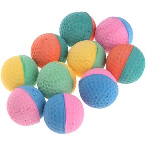 Tanqifo Foam/Sponge/Latex Ball Cat Toy - Best Interactive Dog & Cat Toys - 10 Pcs