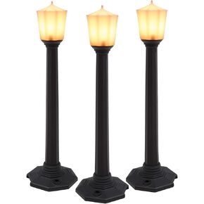 Classic Street Lamps - Black 3-Pack