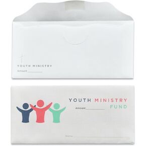 Youth Ministry Offering Envelopes for Church (100)