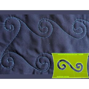 Parrs Rhapsody Encore Floral Free Motion Quilting Ruler