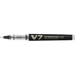 Pilot V7 Hi-Tecpoint Refillable Pen - Black (Pack of 10) Medium 108100101