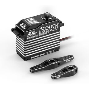 AGFRC 125KG High-Torque 1/5-Scale RC-Servo-Motor - 16V Waterproof Metal Gear Brushless Servo for 1/5 RC Car Crawler, Control Angle 180° (A280BVSW(3S&4S))