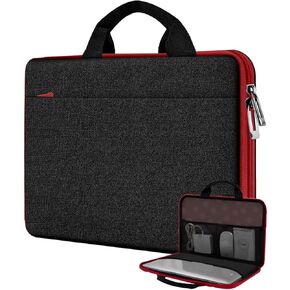 Hseok Laptop Case 13.3-14 inch Breifcase Handbag, Water-Resisten & Shockproof Laptop Sleeve Compatible with MacBook Pro 14",MacBook Air/Pro 13.3" and 13"-14" HP,Dell,Lenovo,Asus,Acer