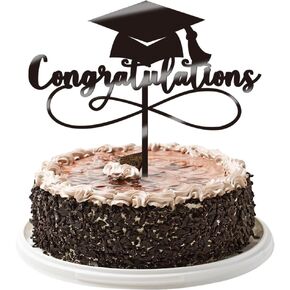 You Did It Cake Topper, Congrats Grad, I am Done, Congratulate Graduation for Graduation Cake, Class of 2025 Graduation Party Decorations (Golden rose)