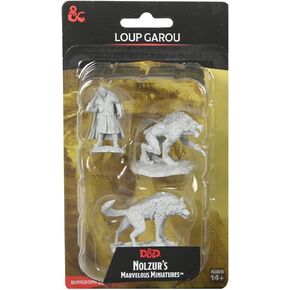 WizKids D&D Nolzur's Marvelous Miniatures: Loup Garou Dungeons and Dragons Unpainted Miniatures