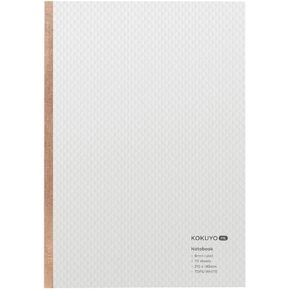 KOKUYO ME Composition Notebook, 1 Pack A5 Comp Book with B 6mm Ruled, 70 Sheets, School Lined Notebook in Tofu White, Journal Notebook for Women Work Study Note Taking. Japan Import (KME-NB665W)
