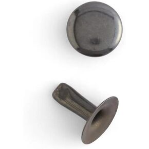 100 Rapid Rivets Large Gun Metal Matte Tandy Leather 1275-17