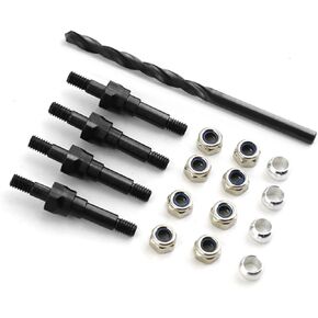 #45 Steel Shock Abforf مجموعة أجزاء للترقية لـ 1/7 Arrma 6S Big Rock Journale Searcate Mojave 6s ، 1/8 Kraton Outcast Talion Typhon 6S RC Car ، استبدال #ARA330703 （Black））