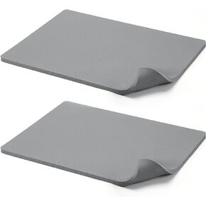 Frienda 2 PCS Heat Heat Pad Pad Mat 0.31 بوصة سميك سميك سميك للحرارة للضغط على وسادة الاستبدال المسطح لآلة نقل الحرارة للتسامي T قميص الحديد ، رمادي (15 × 11.4 بوصة)