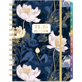 Planner 2025-2026 - Academic Planner 2025-2026, JUL. 2025 - JUN. 2026, 6.4" x 8.5", 2025-2026 Planner Weekly Monthly, Colorful Monthly Tabs, Back Pocket, Inspirational Quotes