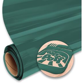 SISER Easy Puff HTV 12''x1yd - 3D Puffy Heat Transfer Vinyl (Green)