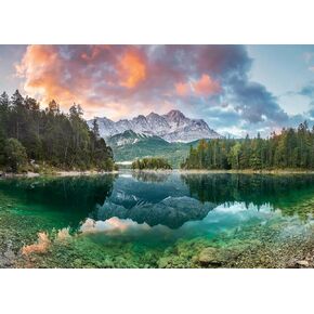 Ravensburger Eibsee Lake, Zugspitze, Germany 1000 Piece Jigsaw Puzzle for Adults | Unique, Pieces | Anti-Glare Surface | FSC Certified, Eco-Friendly | Amazon Exclusive