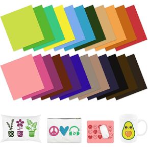 HTVSTD SUBLIMATION TRANSPER PAPER - 23 PCS 12 "× 10" ألواح نقل تسامي صلبة لأكواب القمصان ذات القمصان ذات القمصان التي تتوافق مع CRICUT/Cameo