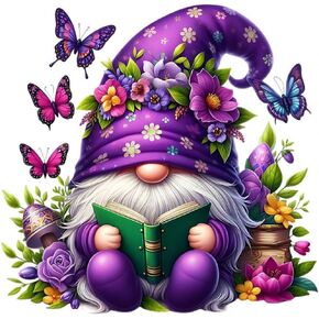 Anuver Diamond Painting Kits for Adults, 5D DIY Gnome Diamond Art Kits for Beginners, Full Drill Diamond Painting Kits for Home Wall Decor, 12x12 Inch