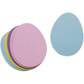 Large Foam Easter Egg Cutout Shapes - DIY Foam Easter Craft - 12 Piece