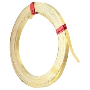 PATIKIL 19.7 Feet Brass Square Wire, 3mm Wide Bendable Brass Beading Wire 30 Gauge Flat Bezel Wire for Jewelry Making DIY Sculpting Crafts