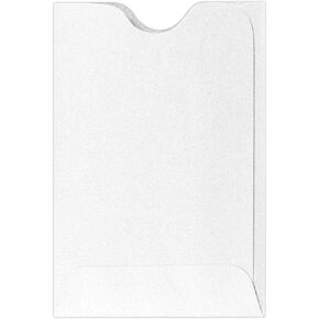 LUXPaper Credit Card Sleeves | 2 3/8" x 3 1/2" | Crystal Metallic | 81lb. Text | 50 Qty