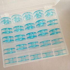 Bequilter #9033P Plastic Bobbins Compatible with PFAFF Sewing Machine 1469 1471 1472 1473 1475 1475CD 1520 25Pcs with Box