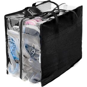 Shoe Travel Bag for Multiple Shoes 8 Pairs - Travel Shoe Organizer - Portable Luggage Shoes Carrier Sneaker Bag - Shoe Storage Case - Oxford