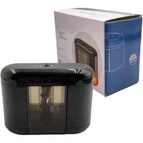 Electric Pencil Sharpener, Quick Pencil Sharpener for No. 2 Colored Pencils, Battery-Powered Portable Pencil Sharpener for Kids for Kids/School/Classroom/Office (Black)
