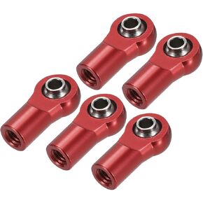 MECCANIXITY M4xL20mm Lever Steering Linkage Tie Rod Ball Head Link Joint End Metal Red for RC Crawler Car Pack of 5