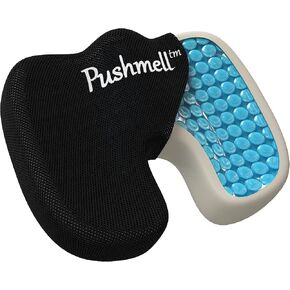 Memory Foam Seat Cushion for Enhanced Comfort - Pillow Cushion with Cooling Gel, Extra Mesh Cover