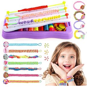 طقم سوار الصداقة و Swelet Make Make Make For Teen Girl Gifts Strendy Stuff ، 7 8 9 9 10 11 12+ Girl Girl Hift ، ألعاب صانع السلسلة الشهيرة ، مجموعة سفر DIY مجموعة الأرجواني.