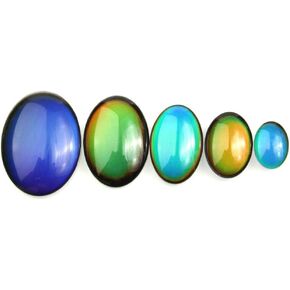 Cabochons Color Change by Temperature Oval Shape Beads Temperature Sensing Color Changing Beads for Jewelry Making DIY Size 13X18mm 10PCS