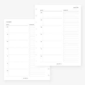 Classic Happy Planner Meal Plan Planner Insert Agenda Refill for 9-Discs Discbound Notebook 7 x 9.25