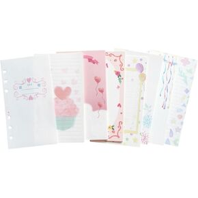 TopHomer 101PCS Lined Refill Paper,Refill Binder Planner Inserts 6 Ring Punched Ruled Paper for Refillable Personal Planner Notebook Journal Filler Paper(A7)