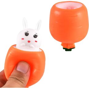 OriCraft Magic Carrot Rabbit Stress Relief Toy Surprise Rabbit Carrot Cup for Anxiety Relief, ADHD Squeeze Out The Surprises and Heal The Emotions, Sensory Toy for Autism