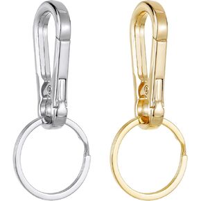 KAGNAL 3Pcs Metal Keychains Keyring Key Chain Ring Clip Holder Organizer for Home Car Keys Key Finder Women Men