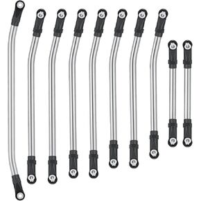 RCLIONS Stainless Steel High Clearance Suspension Links Linkage Upgrade Parts for 1/10 Element Enduro Sendero