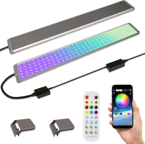 LED Aquarium Lights ، Smart App Timing Timing Fish Light ، RGBW Full Spectru Aquarium Lamp 19 Inches و 49cm (2024 App Pro Max إصدار) in Saudi Arabia