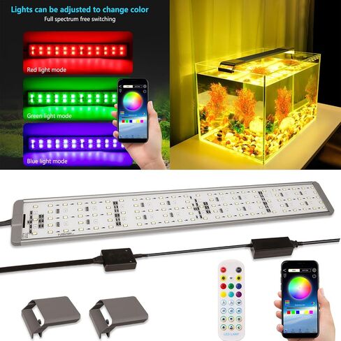 LED Aquarium Lights ، Smart App Timing Timing Fish Light ، RGBW Full Spectru Aquarium Lamp 19 Inches و 49cm (2024 App Pro Max إصدار) in Saudi Arabia