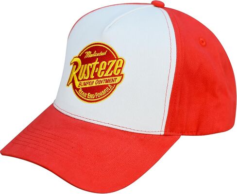 Disney Pixar Cars Baseball Cap, Lightning McQueen Kids Cotton Adjustable Hook and Loop Closure Hat with Flat Brim, Red, One Size in Saudi Arabia