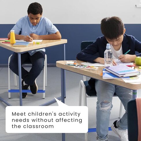 6 Pack Chair Bands for Kids with Fidgety Feet, ADHD Tools for Kids, Sensory Bands for Classroom Home Chairs, Fidget Bands for Flexible Seating, Blue in Saudi Arabia