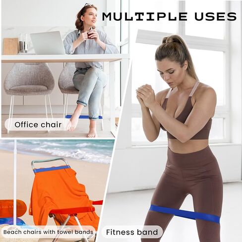 6 Pack Chair Bands for Kids with Fidgety Feet, ADHD Tools for Kids, Sensory Bands for Classroom Home Chairs, Fidget Bands for Flexible Seating, Blue in Saudi Arabia