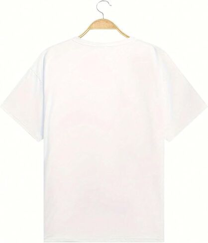 GORGLITTER Men's Bear Graphic Round Neck Tees Top Short Sleeve Oversized Casual Summer T Shirt in Saudi Arabia