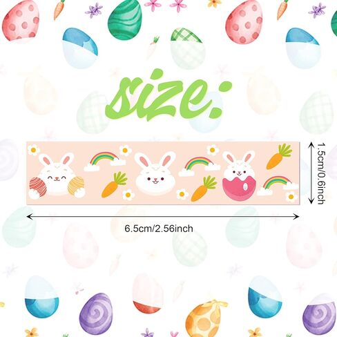 12 Roll Easter Day Washi Tape Plaids Gnome Rabbit Easter Egg Washi Tape 15mm Wide Holiday Decorative Masking Tape for Scrapbook Journal DIY Craft Gift Wrapping,16.4Ft Length in Saudi Arabia
