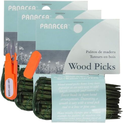 يختار خشب البطلس 90 حزمة لصياغة ترتيبات الربيع ، حزمة اختيارات الأزهار الخضراء الطويلة مع مقص التطريز ، للباقات والقطاعات المركزية (حزمة 3) in Kuwait