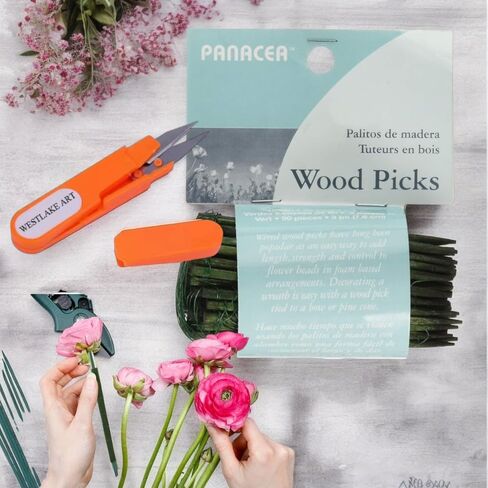 يختار خشب البطلس 90 حزمة لصياغة ترتيبات الربيع ، حزمة اختيارات الأزهار الخضراء الطويلة مع مقص التطريز ، للباقات والقطاعات المركزية (حزمة 3) in Kuwait