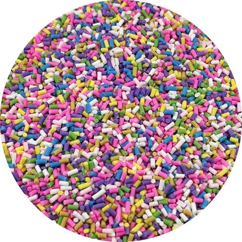 YHYPOCI 100g 3mm Fake Sprinkles Polymer Clay Sprinkles Fake Candy Sprinkles Resin Sprinkles Clay Slices for Craft Sprinkles Decoration Scrapbook DIY Nail Art(Mix Color-6) in Kuwait
