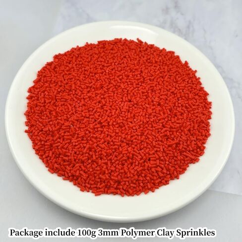 YHYPOCI 100g 3mm Fake Sprinkles Polymer Clay Sprinkles Fake Candy Sprinkles Resin Sprinkles Clay Slices for Craft Sprinkles Decoration Scrapbook DIY Nail Art(Mix Color-6) in Kuwait