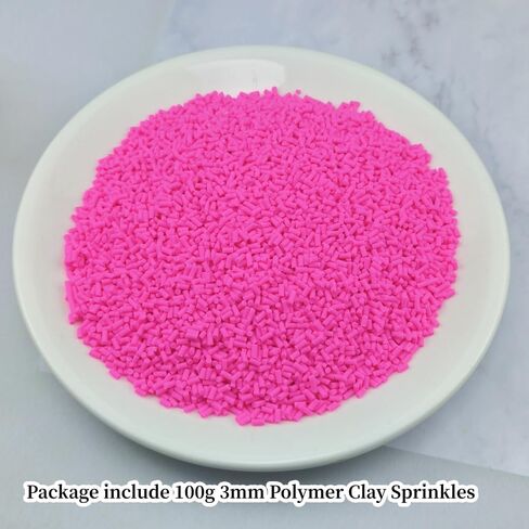 YHYPOCI 100g 3mm Fake Sprinkles Polymer Clay Sprinkles Fake Candy Sprinkles Resin Sprinkles Clay Slices for Craft Sprinkles Decoration Scrapbook DIY Nail Art(Mix Color-6) in Kuwait